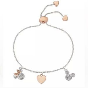 Disney Silver and Gold Mickey Charm Bracelet